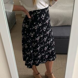 Gap midi floral skirt